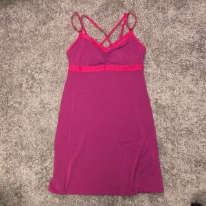 Pink Prana Spaghetti Strap Dress